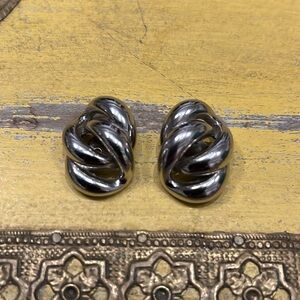 Napier Signed Chain Link Earrings